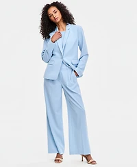 Tahari Asl Women's Notched Collar One-Button Blazer