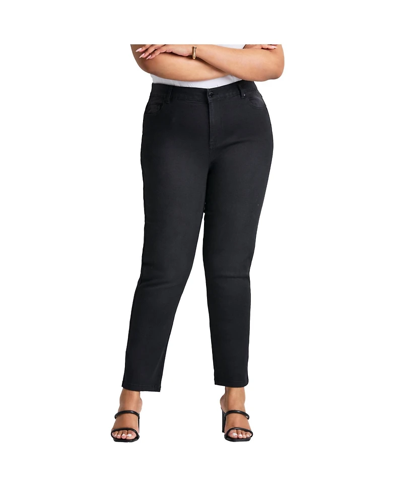 Avenue Women's Butter Denim Straight Leg Jean