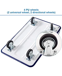 Sugift 330 lbs Platform Cart Dolly Foldable Warehouse Push Hand Truck