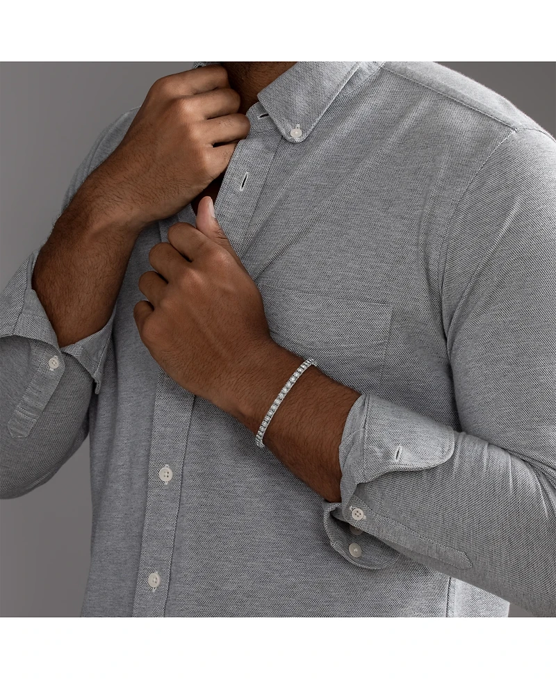 Esquire Men's Jewelry Lab-Grown Diamond (2 ct. t.w.) Bracelet in Yellow Rhodium Plated Sterling Silver