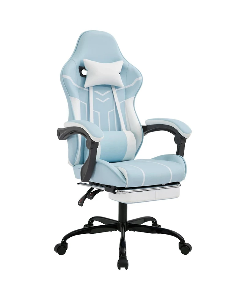 Streamdale Furniture Gaming chair, Ergonomic computer chair with footrest and lumbar backrest