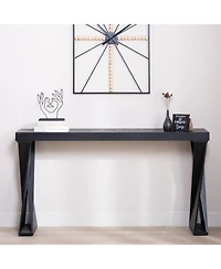 Streamdale Furniture Modern Console Table Narrow Entryway Sofa Table with Crossed Legs