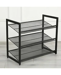 Streamdale Furniture 3-Tier Adjustable Shoe Rack Organizer for Entryway