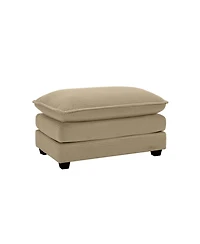 Streamdale Furniture Ottoman Footstool in Tan Corduroy Fabric