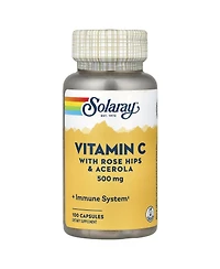 Solaray Vitamin C with Rose Hips & Acerola 500 mg