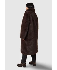 Oasis Women's Faux Fur Midi Coat