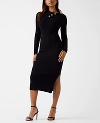 Guess Women's Long-Sleeve Priscilla Cable Rib Dress