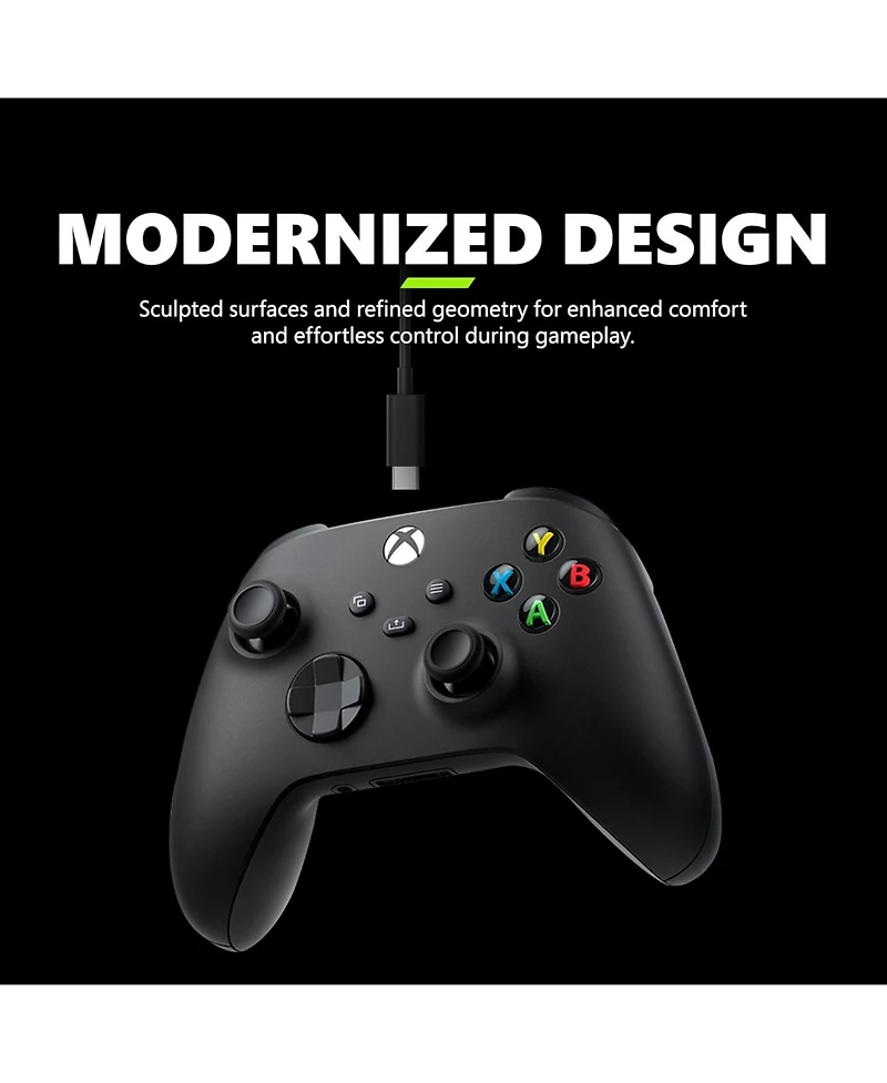 Microsoft Xbox Wireless Controller + Usb-c Cable - Black