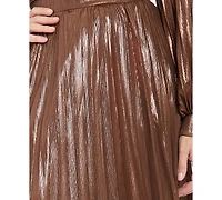 Muse Women's Pull-On A-Line Maxi Slit Skirt