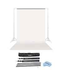 Savage Widetone Seamless Background Paper, 86" wide x 36' Bundle with Flashpoint 10' Background Support System Air Cushioned.