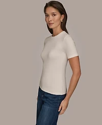 Donna Karan Weekend Women's Short-Sleeve Crewneck T-Shirt