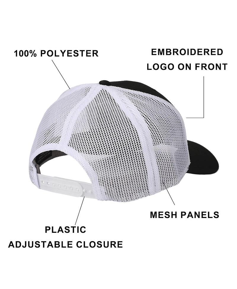 Batman Men's Embroidered Logo Black Trucker Hat