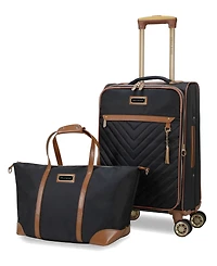 Stella Blanc Belle 2-Pc. Softside Expandable Spinner Luggage Set