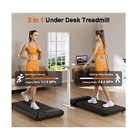Superun 39.37 inches Belt Walking Smart Treadmills for Home Office, 2.5HP Portable Treadmills with Remote Control
