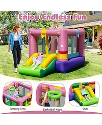 Hongge Inflatable Bounce House with 480W Blower and Carry Bag for Outdoor Party