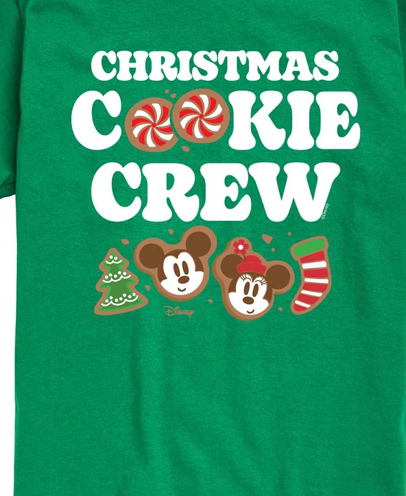Disney Boys' 8-20 Mickey and Minney Christmas Cookie Crewneck Graphic Short-Sleeve T-Shirt