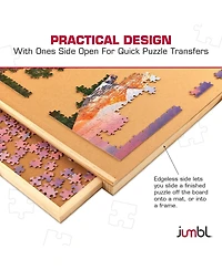 Jumbl -Piece Puzzle Board with Drawers, Lazy Susan & Cover