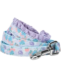 Blueberry Pet Made Well Floral Print Dog Leash Light Blue 5 Ft Small
