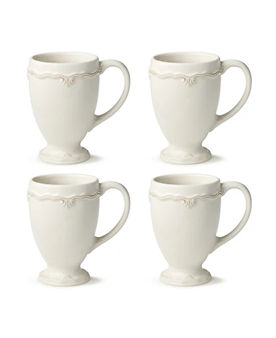 Certified International Heritage Scroll Mugs, Set of 4, Service For 4