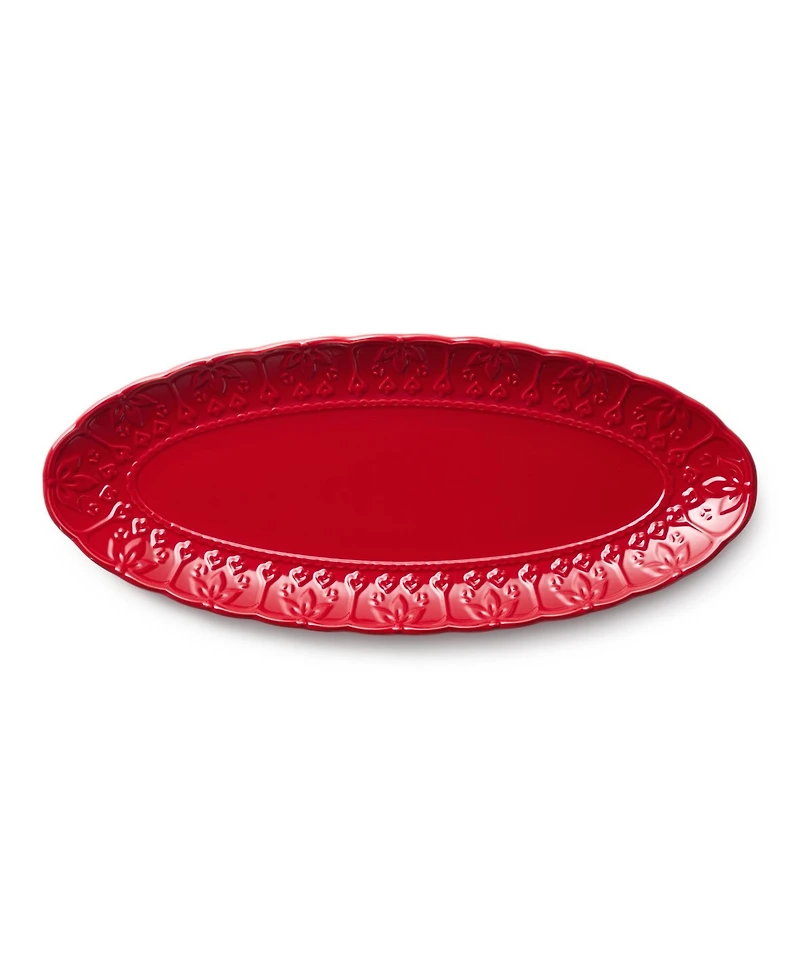 Certified International Provence Embossed Fish Platter