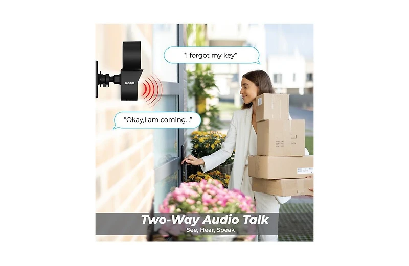 Contixo E9 Outdoor Floodlight Security Camera – Smart Wi-Fi Surveillance, Pir Motion Detection & 2-Way Audio