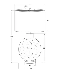 Monarch Specialties Lighting 27" Plastic Table Lamp