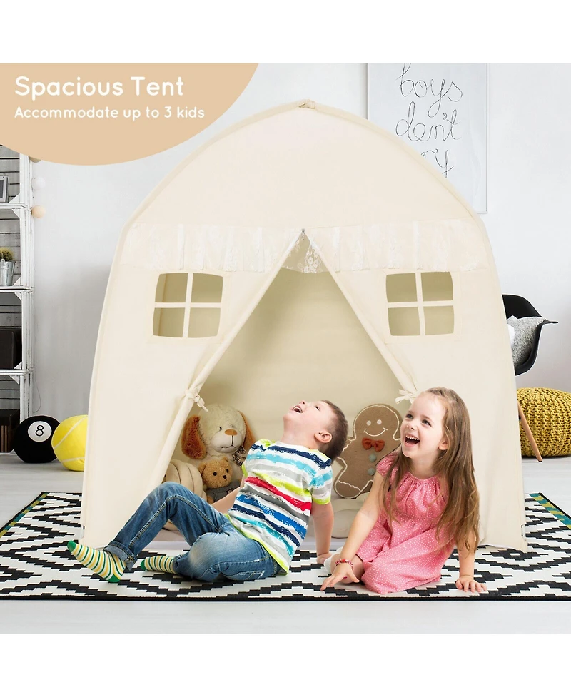 Skonyon Portable Indoor Kids Play Castle Tent