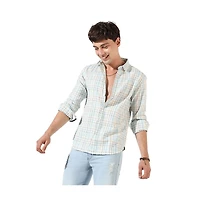 Campus Sutra Men's Multicolour Checkered Regular Fit Casual Shirt