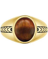 Bulova Men's Gold Plated Statement Ring