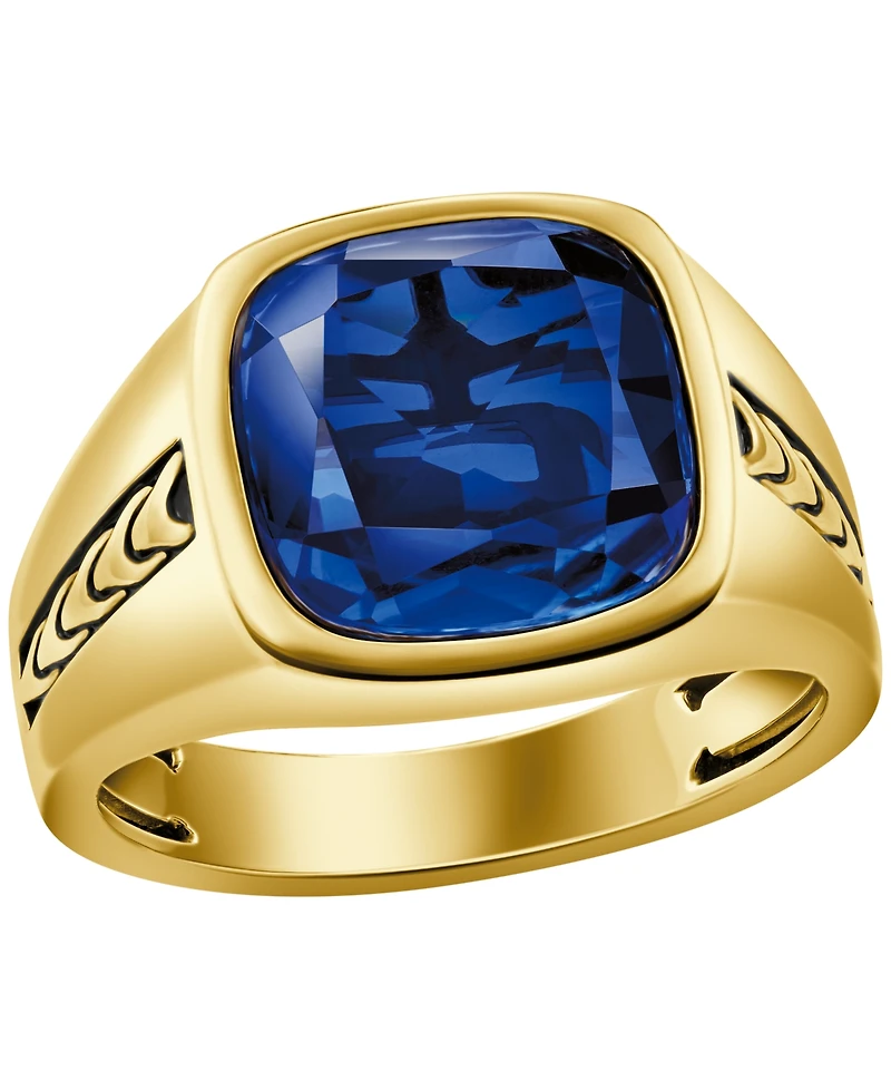 Bulova Men's Gold Plated Statement Ring