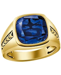 Bulova Men's Gold Plated Statement Ring