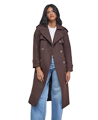 Warehouse Women's Wool Mix Belted Trench Coat