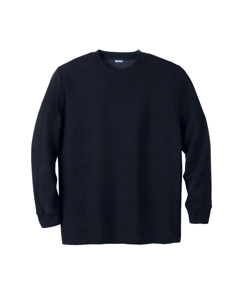 KingSize Big & Tall Soft Waffle Crewneck Sweaters