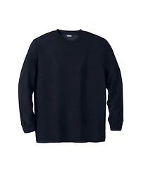 KingSize Big & Tall Soft Waffle Crewneck Sweaters
