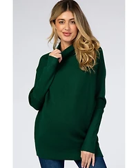 Pinkblush Maternity Burgundy Funnel Neck Dolman Sleeve Sweater