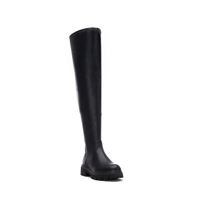 Xti Women's Stretchy Tall Boots – Flexible Fit, Sleek Design, Knee-High Fashion Footwear