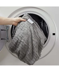 Ultra Soft & Light Ribbed Fleece Blanket - Throw/Travel 50"x60"