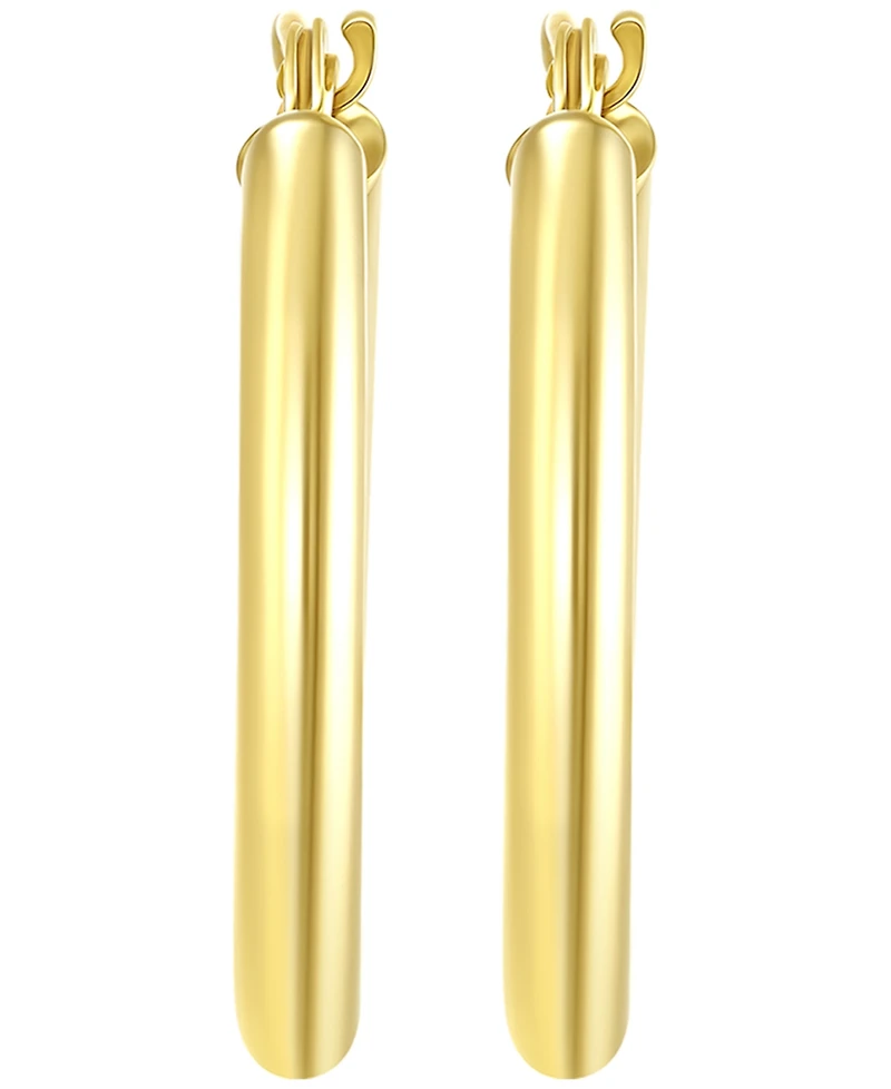 Macy's Polished Hoop Earrings in 18k Yellow Gold