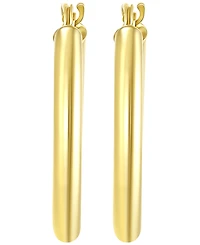 Macy's Polished Hoop Earrings in 18k Yellow Gold