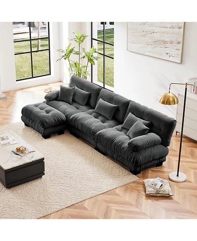 Streamdale Luxury Modular Sectional Sofa Couch, Oversized L Shaped Cloud Couch