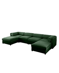 Streamdale Modular Sectional Sofa with Storage, Extra Large U Shaped Green Couch