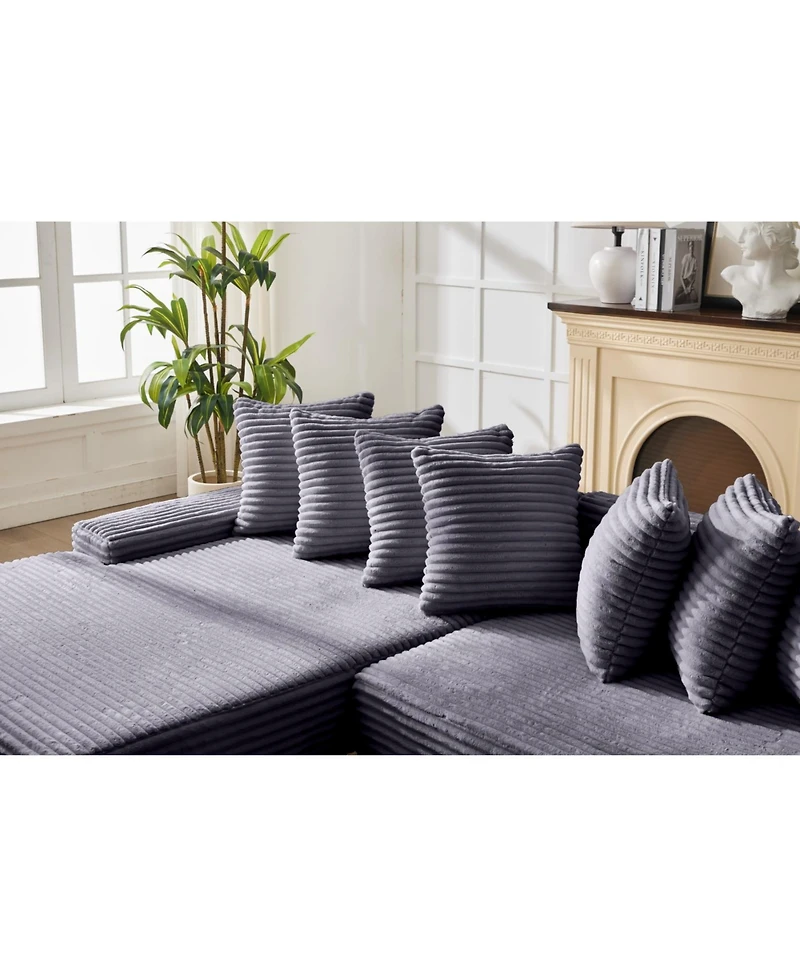 Streamdale Convertible Floor Sofa Bed, Foldable Mattress Cloud Couch for Space Saving