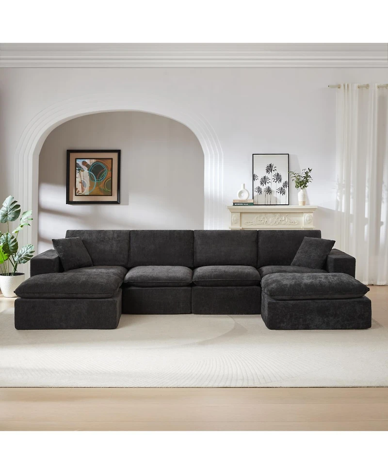 Streamdale Furniture Modern Chenille Cloud Sofa