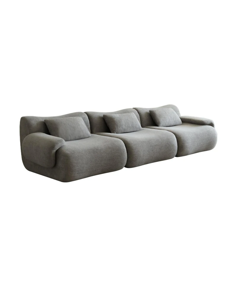 Streamdale Furniture Modular Sectional Sofa, Modern Minimalist Couch, Comfy, Space-Efficient, Light Gray