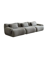 Streamdale Furniture Modular Sectional Sofa, Modern Minimalist Couch, Comfy, Space-Efficient, Light Gray