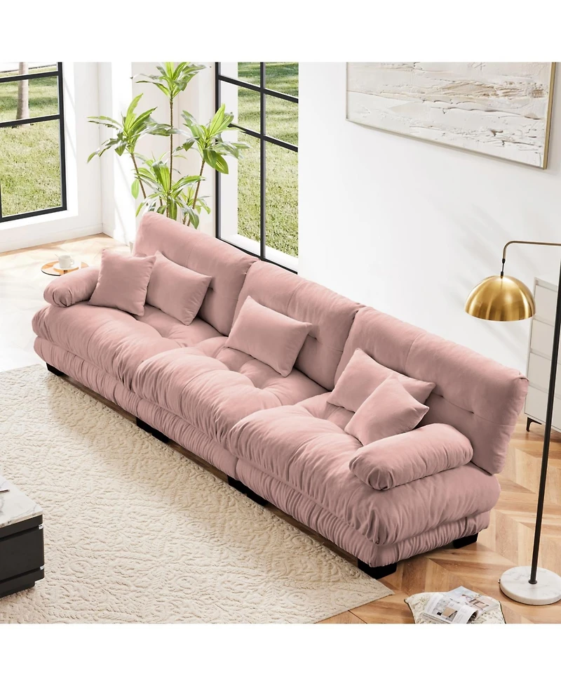 Streamdale Furniture Streamdale 3-Seater Chenille Sectional Sofa - Soft & Comfy Living Room Furniture