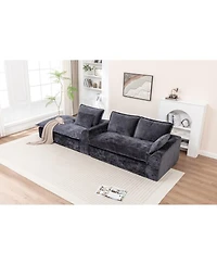 Streamdale 103" Cloud Sectional Couch with L-Shape Chaise, Modern Modular Sofa