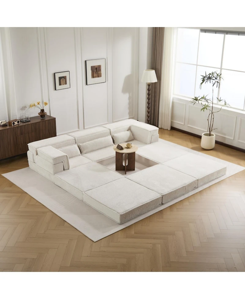 Streamdale Furniture Streamdale Compression Sofa, Convertible Floor Sofa Bed