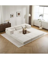 Streamdale Furniture Streamdale Compression Sofa, Convertible Floor Sofa Bed