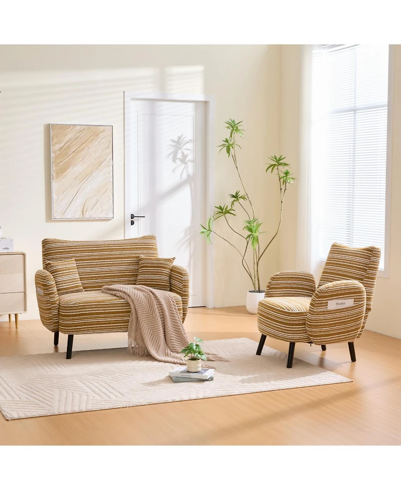 Streamdale Furniture Streamdale Modern two-seater sofa with armrests, pillows